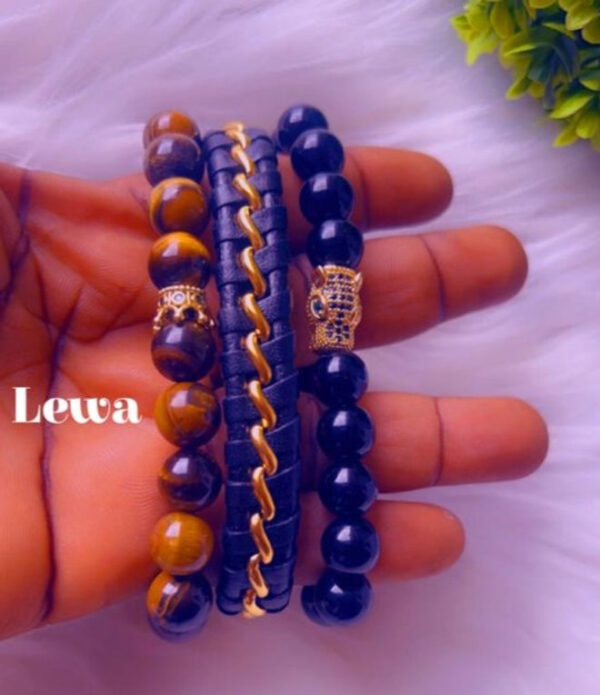 3 Set Male Beaded Bracelet